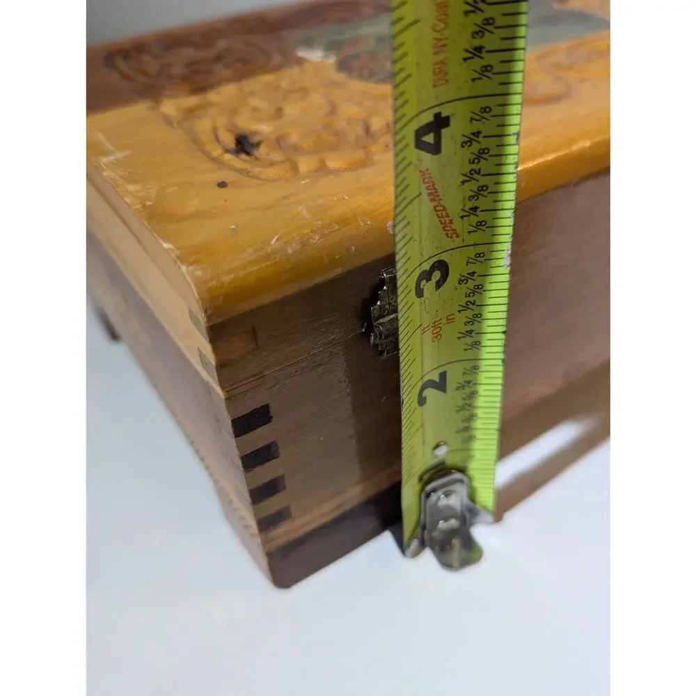 Vintage carved cedar